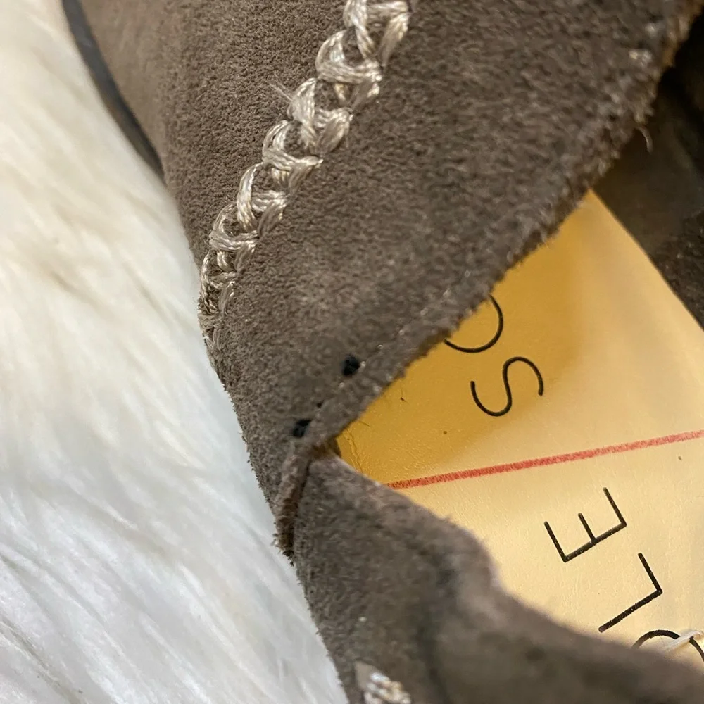 Sole Society grey gray suede size 8.5 booties boots